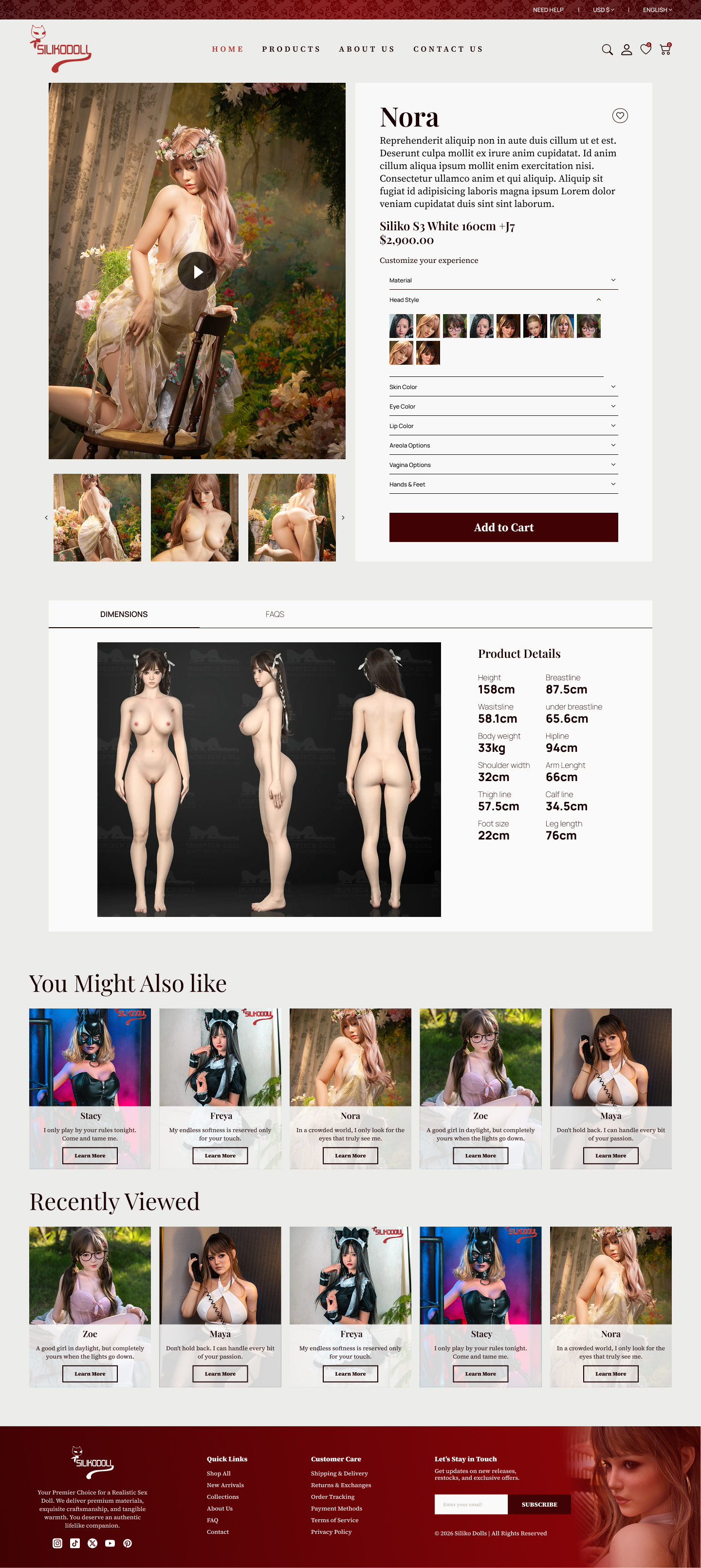 Image of Product Page, Desktop: 1440px